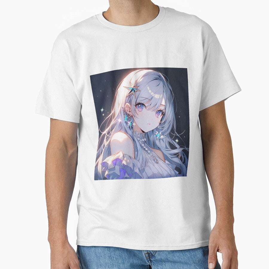 Starry Eyed Celestial Maiden Anime Girl by bubblegoth
