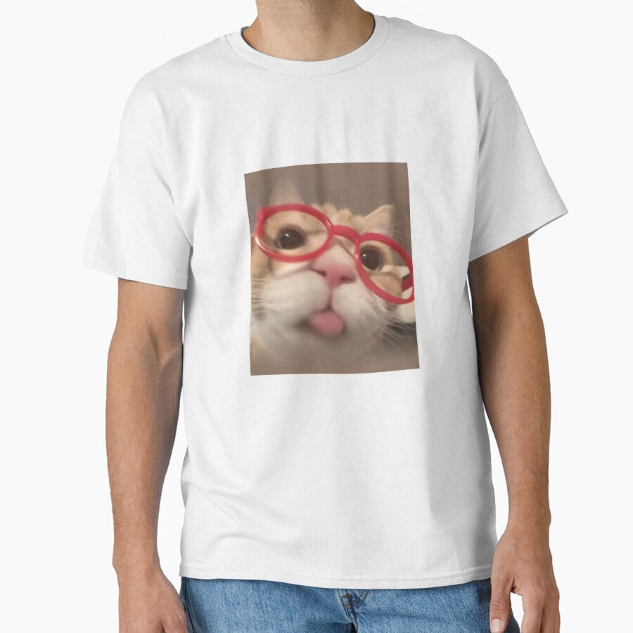 Cute Funny cat with glasses by Alex González Caballero