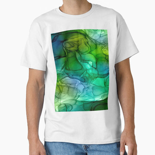 Abstract liquid art alcohol ink, liquid marble art design, abstract marble art, liquid art, green turquoise watercolor by ZeinabTaha