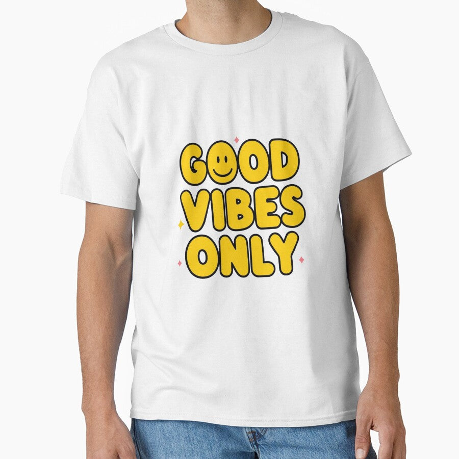 Good Vibes Only – Smiley Face Cute Positive Typography by ULTIMATE CREATIONS