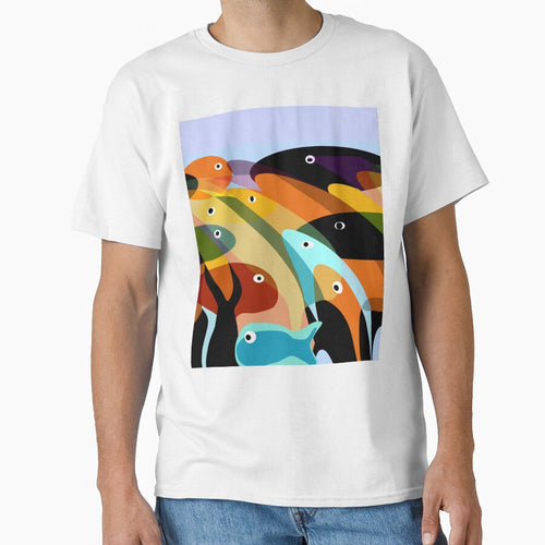 Abstract fishes by Elaine M Hayward