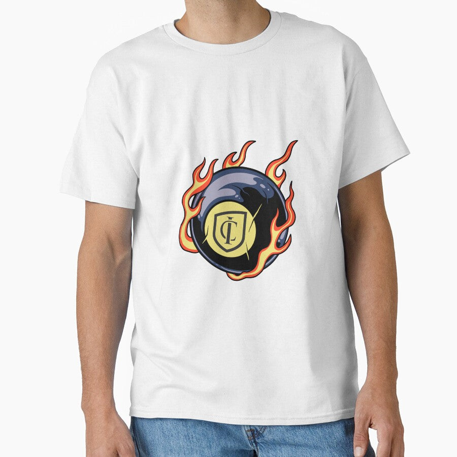 Ithaca College Flaming 8 Ball by sisaskier11
