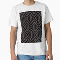 Black and Dark Brown Minimal Shape Pattern Pairs DE 2022 Popular Color Nomad DET697 by ColorOfTheYears