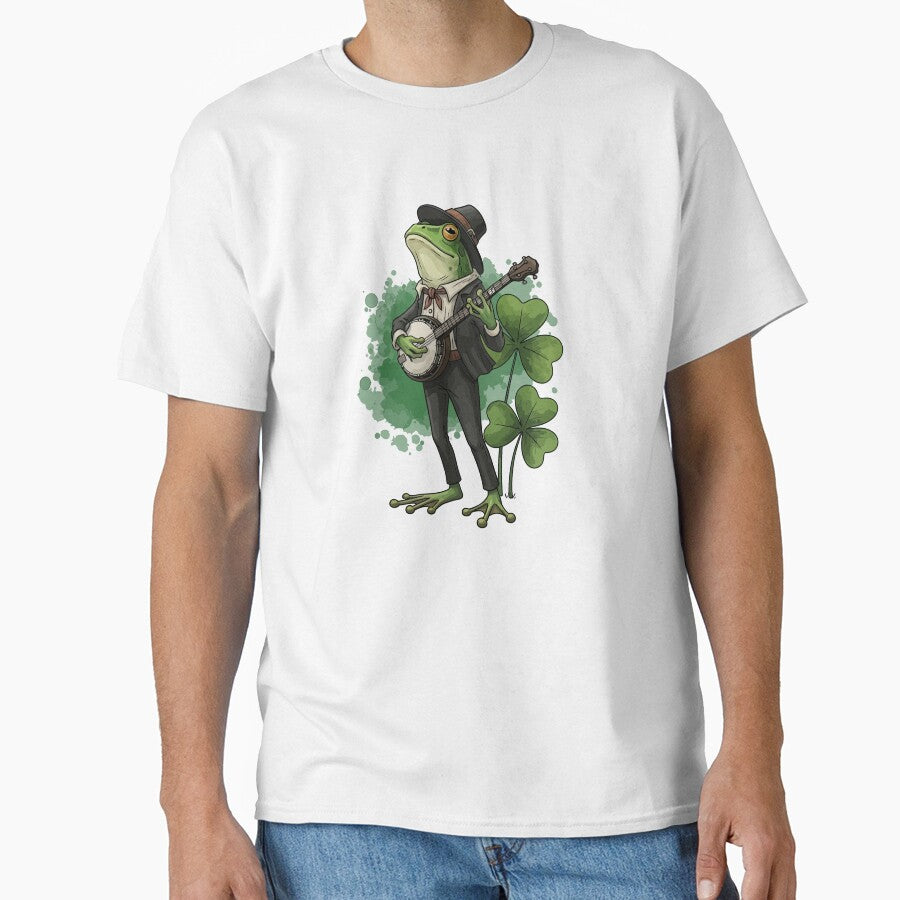 Funny Cottagecore Banjo Frog by StudioJohan