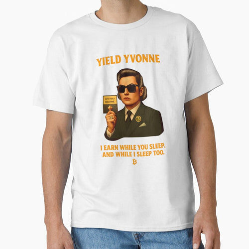 "Yield Yvonne – I Earn While You Sleep" | Crypto Passive Income Design by BitCrop