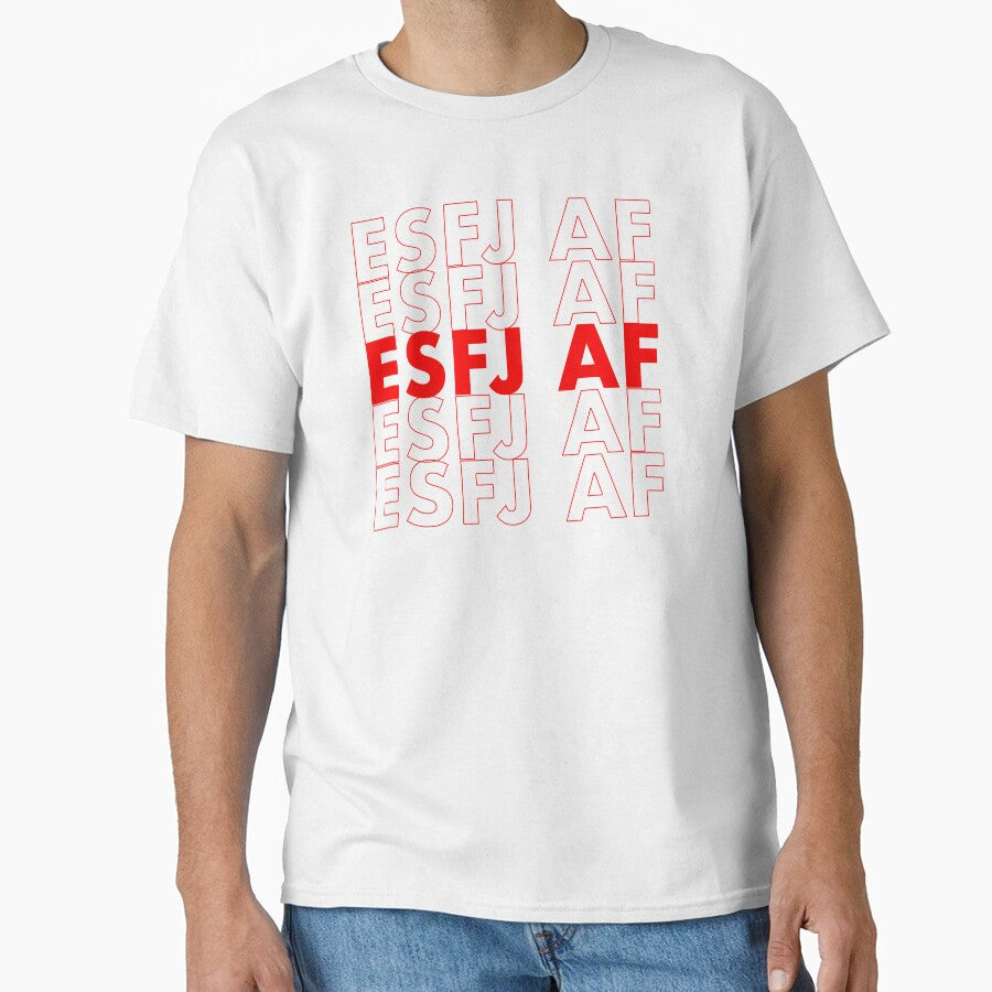 ESFJ AF Red Personality MBTI Funny Shirt by FanaticTee