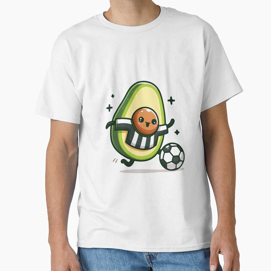 Kawaii Avocado With A Soccer Jersey by CanvasCutie