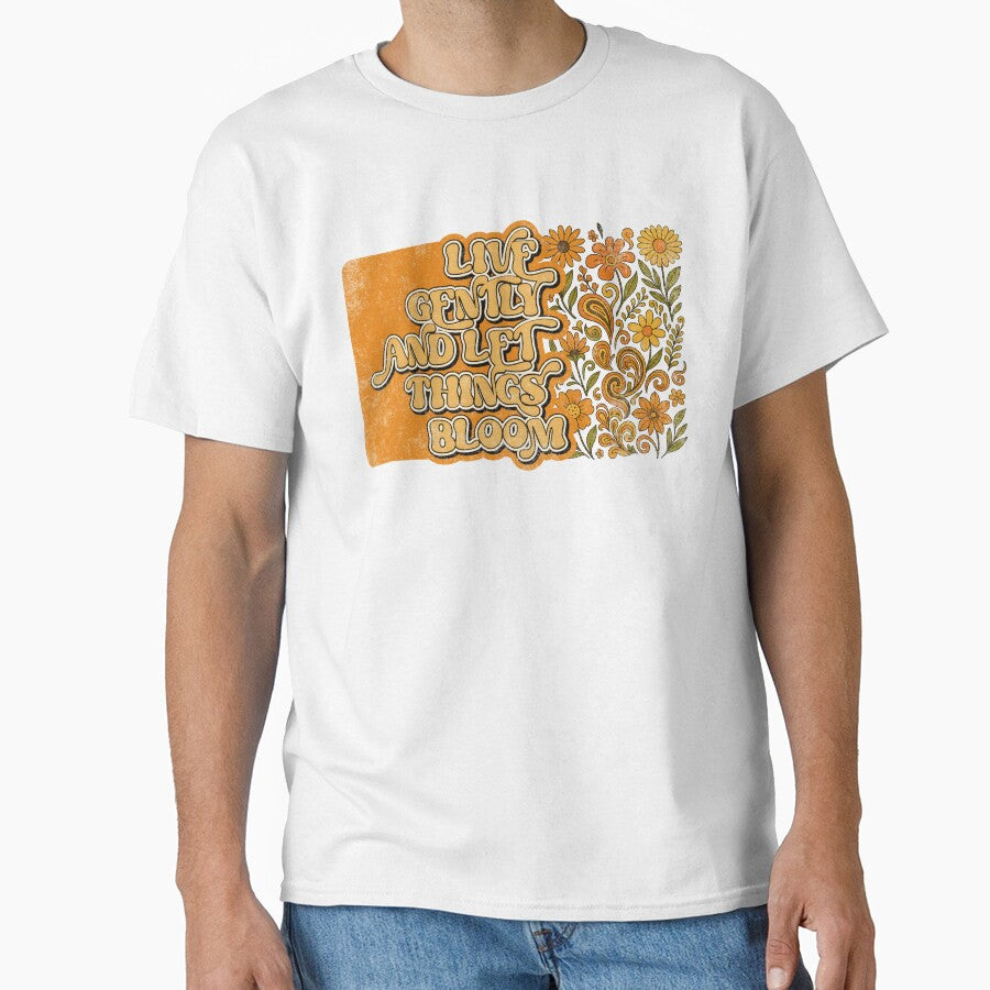 Live Gently Let Things Bloom by Nacho Average Designs