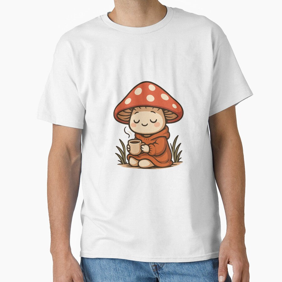 Mushroom Frog with Umbrella – Cute Cottagecore Frog in Rain | Cozy Nature Aesthetic by ColorSplash123
