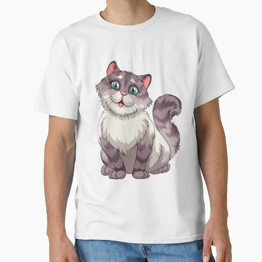 Funny Cat Pattern, Cute Cat Sweatshirt, by Ristinga