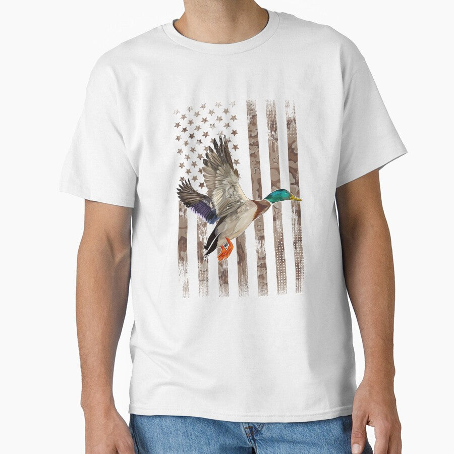 Duck Hunter American Flag Waterfowl Hunting Camouflage by taaddison50
