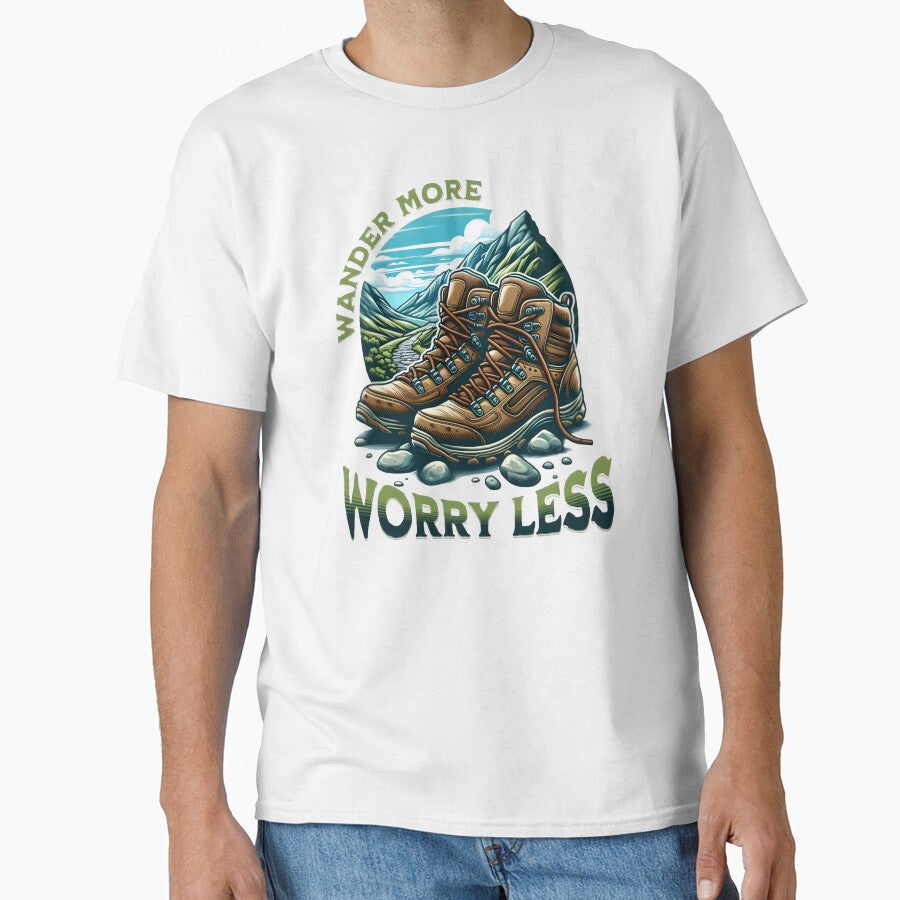 Wander more, worry less, cool hiking by Merchattack