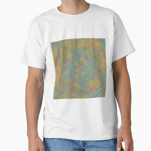 Abstract Isometric Geometry Maze – Retro Futuristic Blueprint Art by vasanthrajark