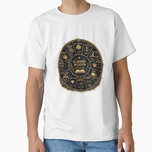 Academic Weapon Zodiac Chart – Funny Celestial Student Astrology Art | Zodiac Student Gift by irfanshikh
