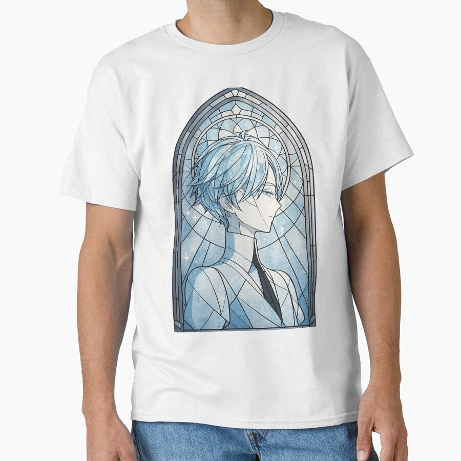Antarcticite Stained Glass Anime Portrait Art by ChromiraStudios