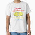 Distressed Social Distancing If I Can Turn Around and Punch You in The Face Funny Distancing Vintage by thehafdesigner