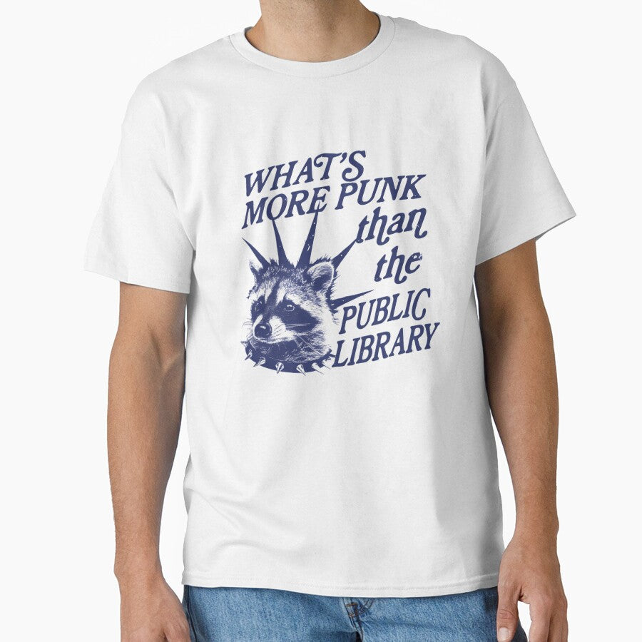 What’s More Punk Than The Public Library Funny Raccoon Vintage by CCChillingfrog