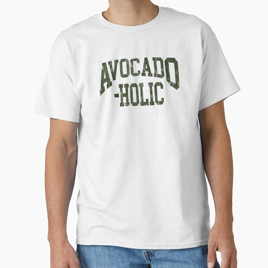 Funny Avocado Vegan Avocado-holic Gift for Vegetarians by Capybara Clothing