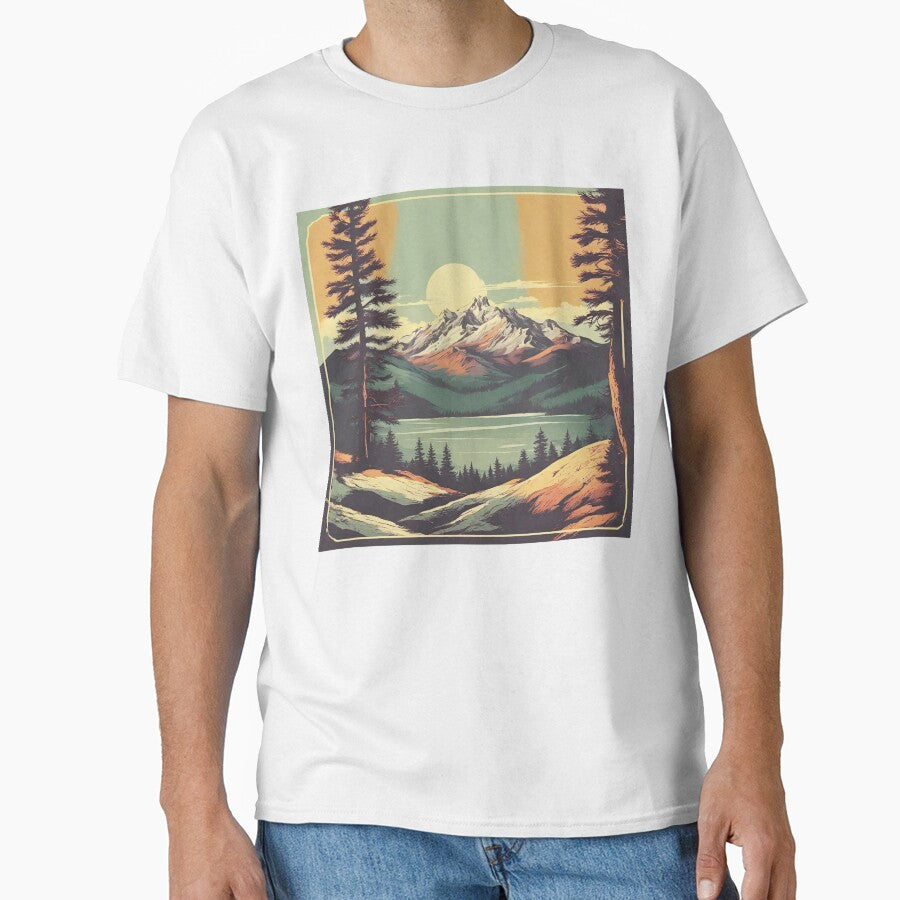 “Echoes of the Past: Snowy Mountains, Dreams of Yesteryear” by Aurorartsprint