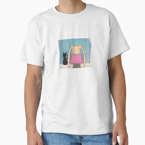 90 Japanese Anime Blonde Girl with Cat by emiface