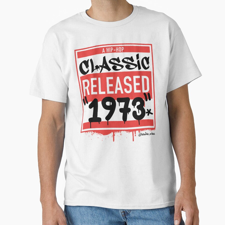 1973 Hip Hop born year artwork for all old school Hip Hop lovers. by studioochee03