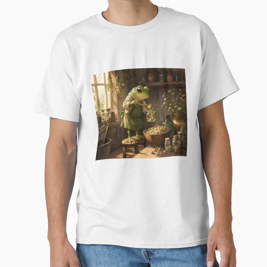 The Herbalist's Pantry - Cute Cottagecore Frog by bapupa
