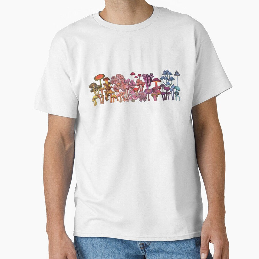 Cottagecore Rainbow Mushrooms by MeMaKiDesign