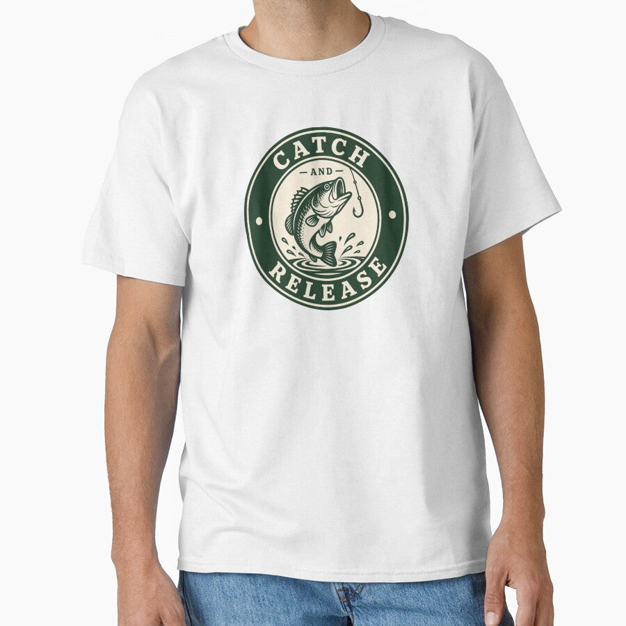 Catch and Release Vintage Fishing Design by EastEndTownie