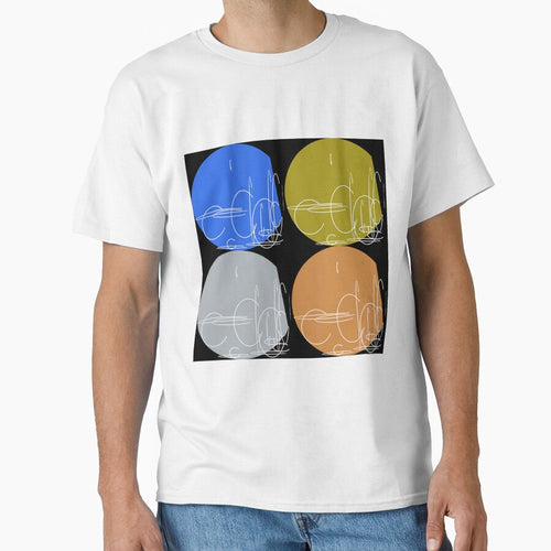 Abstract line art, geometric shapes,  polygon and circles lineart collection  (colored) #66 by Henri Le Vatius