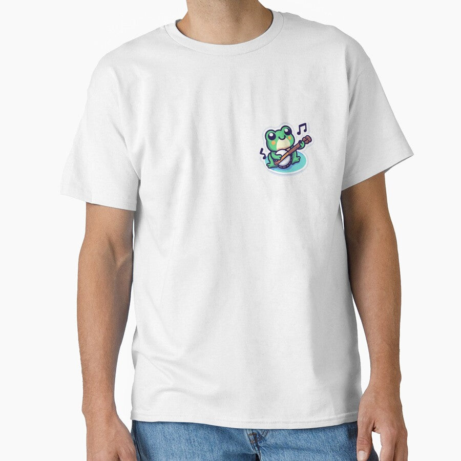 Banjo-Playing cute Frog in Cottagecore Aesthetic by ZynchLord