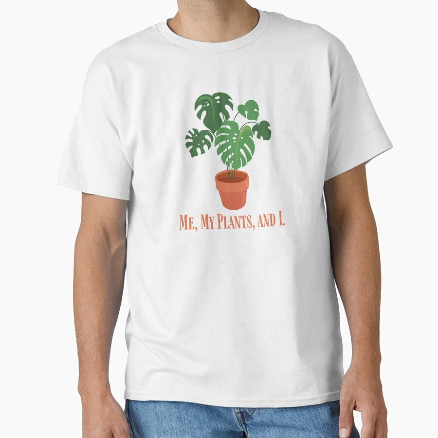 Me My Plants and I | Introvert | Funny Plant | Plant Mom | Orange | Monstera | House Plants | Plants | Plant Lady | Plant Lover | Gardener | Gardening | Plant on a Stool by ShoniwDesigns