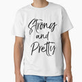 Strong and Pretty Workout Quote by TNDesignStudio