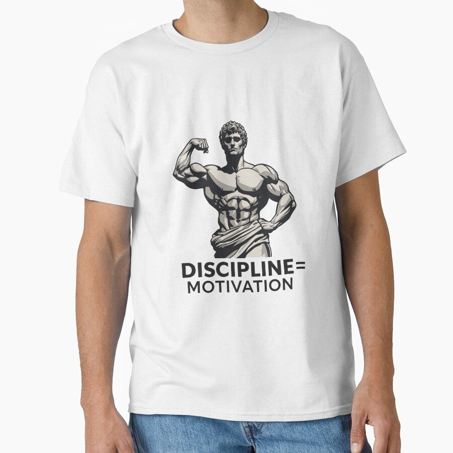 Discipline Equals Motivation Gym| Bodybuilding Fitness by PIXENTRA