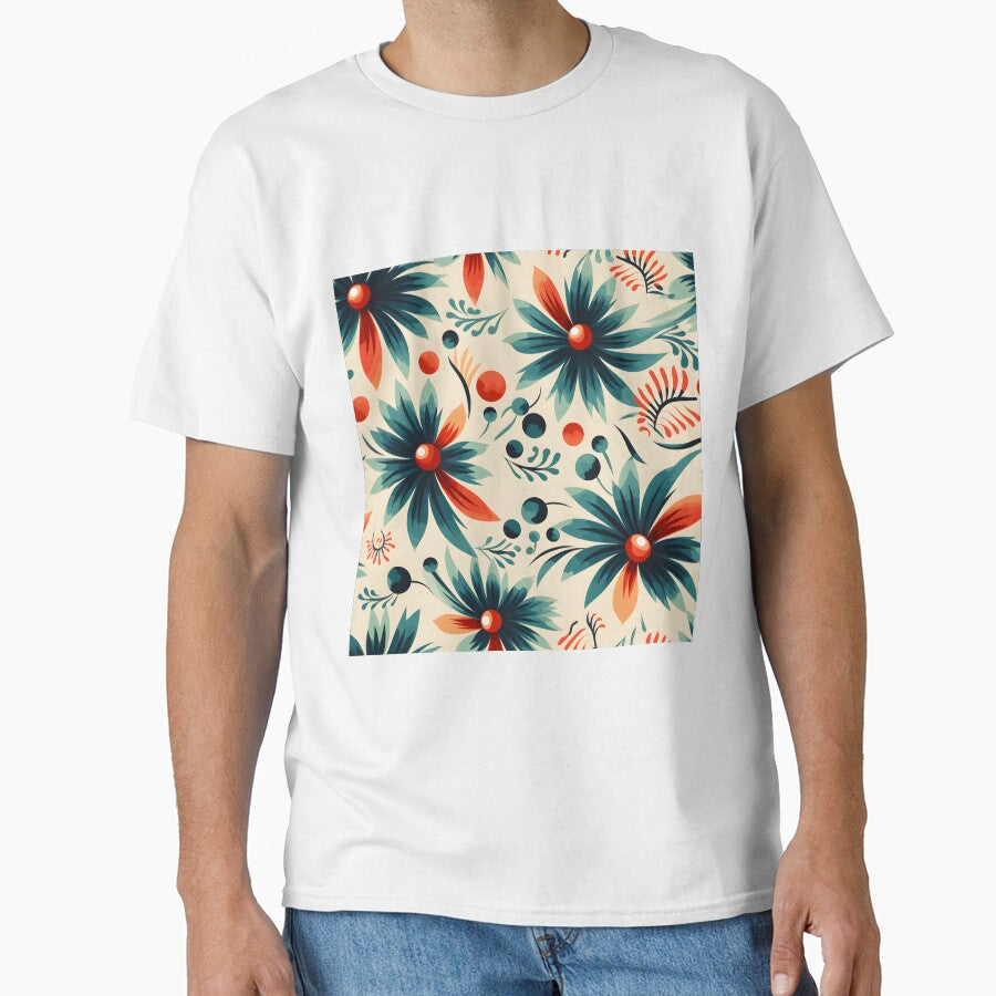 retro color flower patterns by hobakmacha