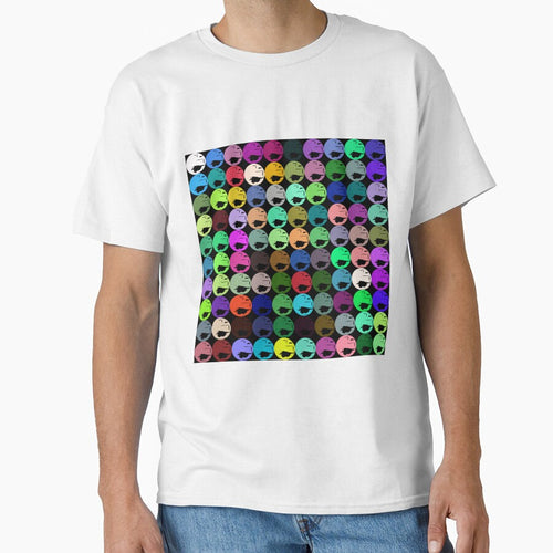 Abstract line art, geometric shapes,  polygon and circles lineart collection  (colored) #62 by Henri Le Vatius