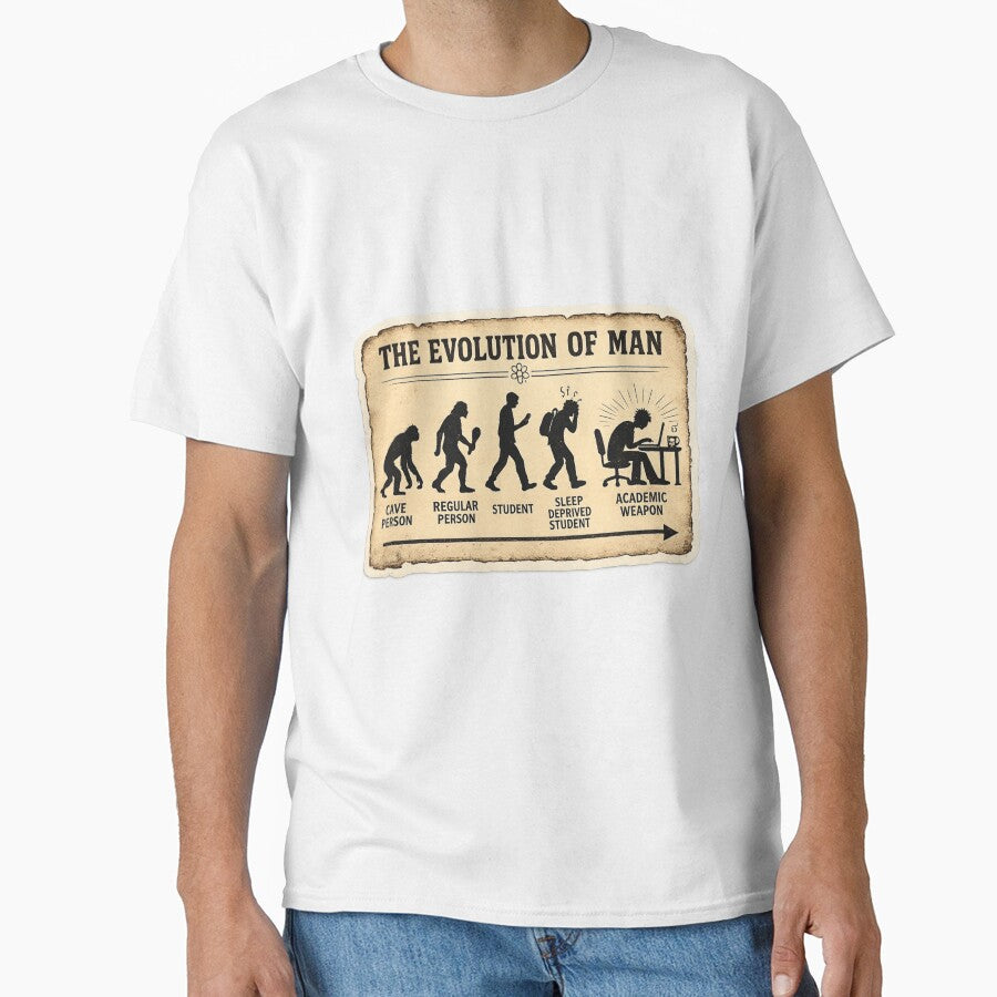 Evolution of the Academic Weapon – Funny Science Student Art | Darwin Student Humor Gift by irfanshikh