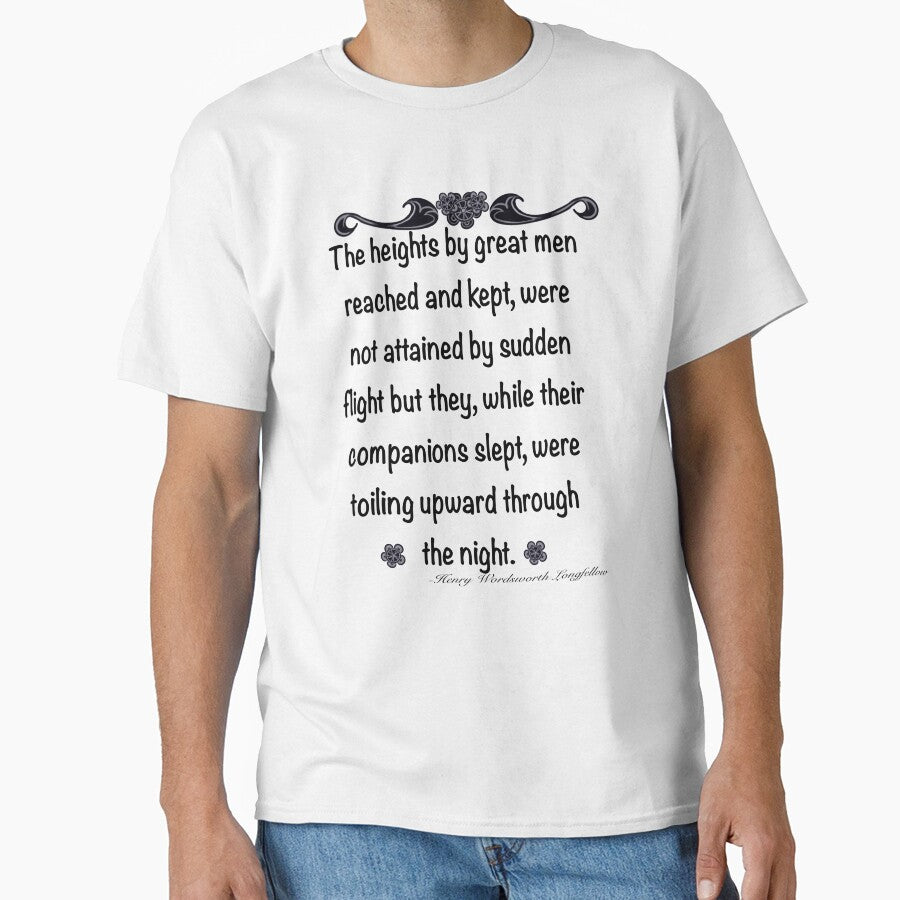 Inspirational motivational affirmation - The heights by great men reached and kept by Artonmytee