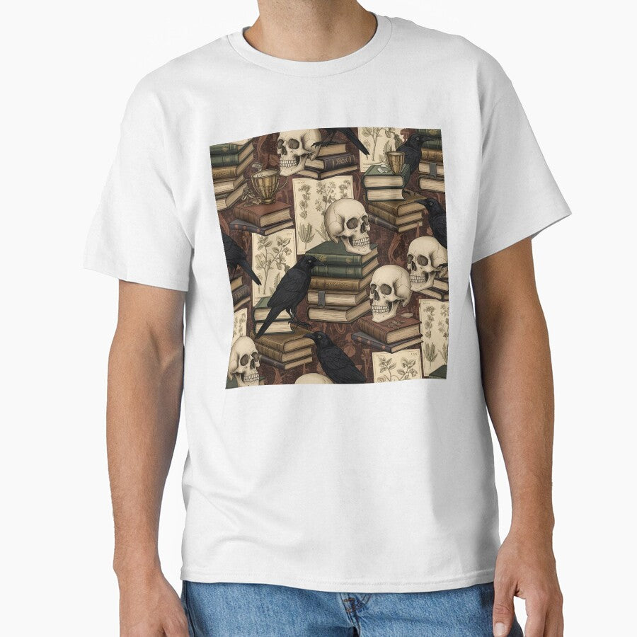 Vintage Dark Academia Scholar Seamless Pattern by StickyGuys