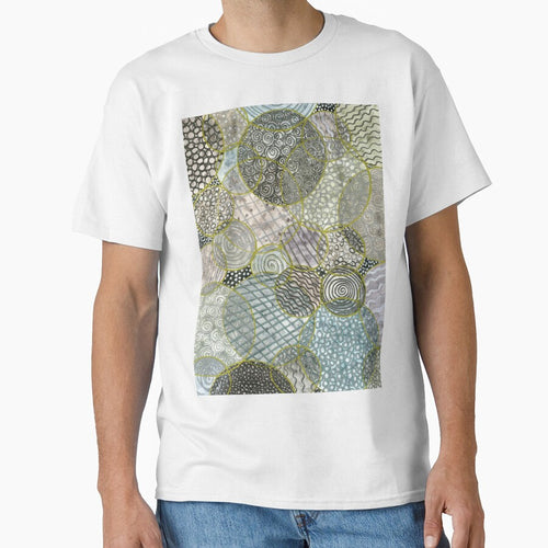 Abstract Patterned Circles in Metallic and Earth Tones by LymphomaLass