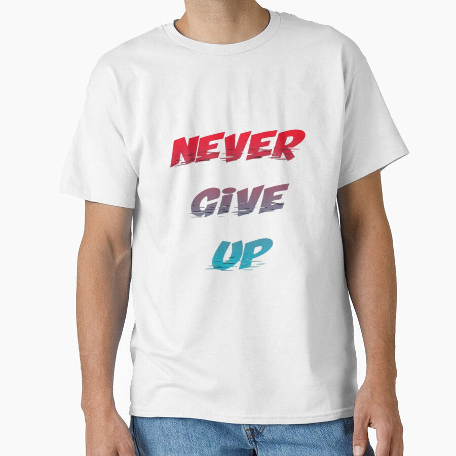 Never give up gym motivation workout motivation illustration premium design by truemoneyman