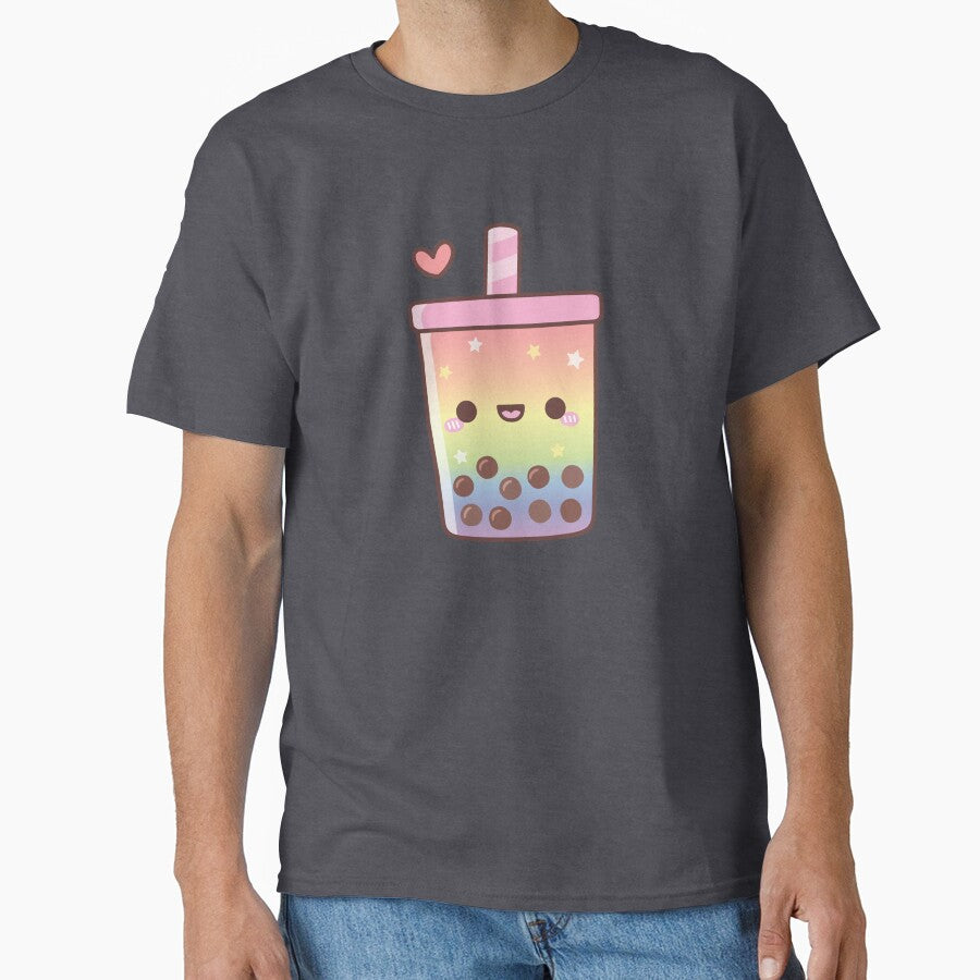 Cute Rainbow Boba Tea Love Doodle by rustydoodle