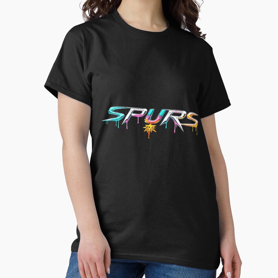 San Antonio Basketball Spurs Liquid Chrome Drip Neon Y2K Metallic Font by NgumohaLanke