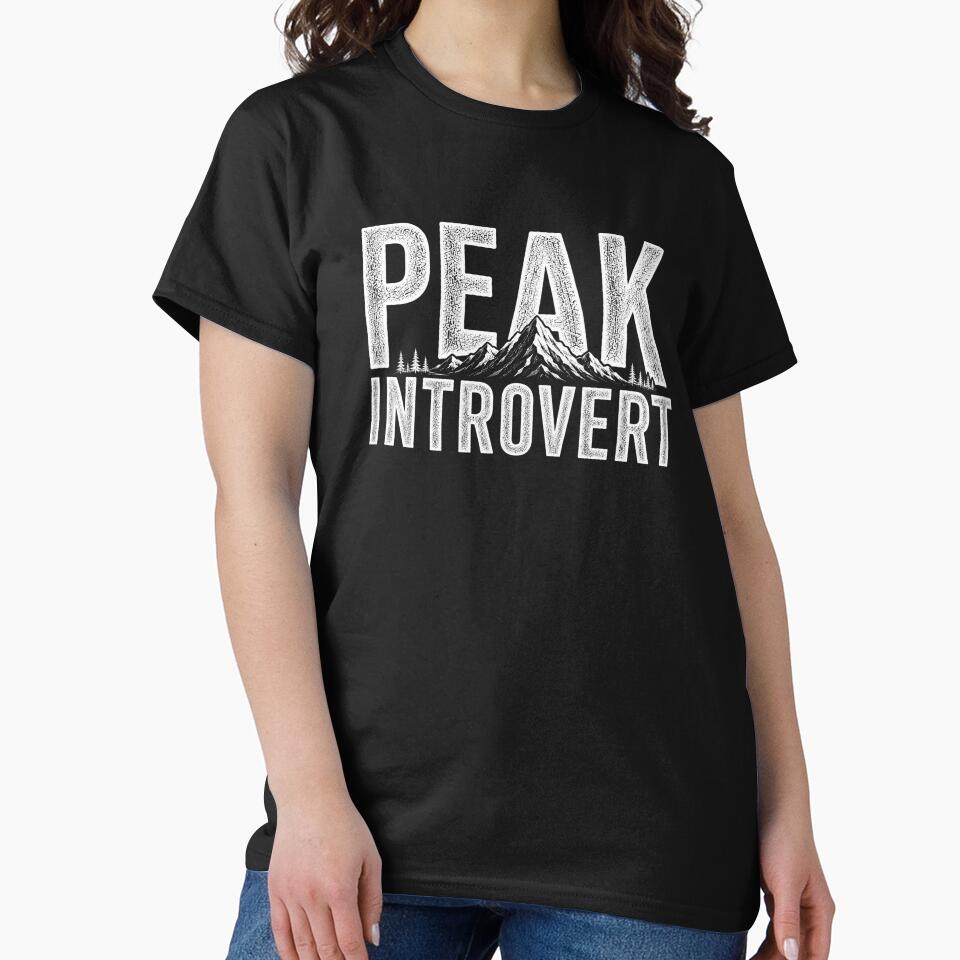 Peak Introvert Hiking Funny Outdoor Design by Miles&Moments