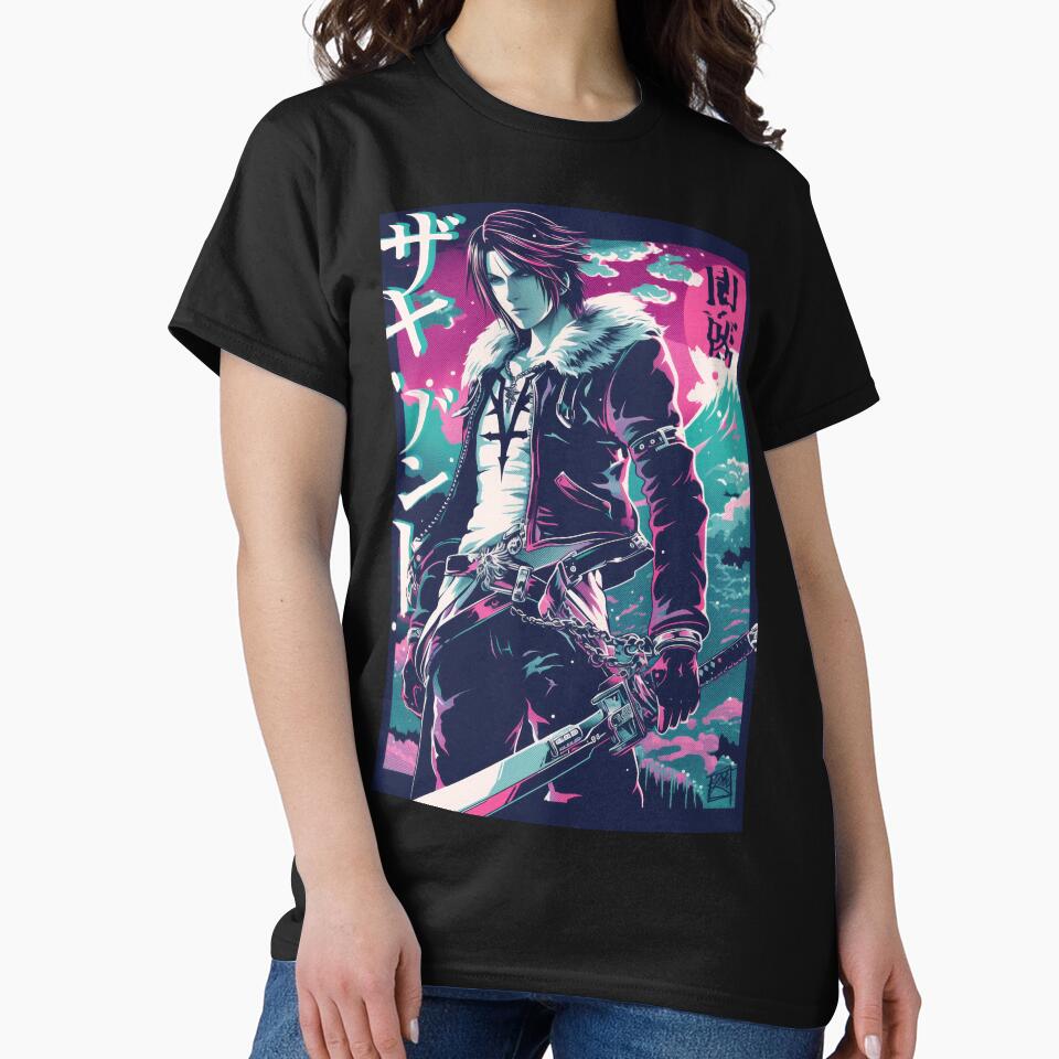 Squall Leonhart Neon Poster by AnimeArsenalPrints