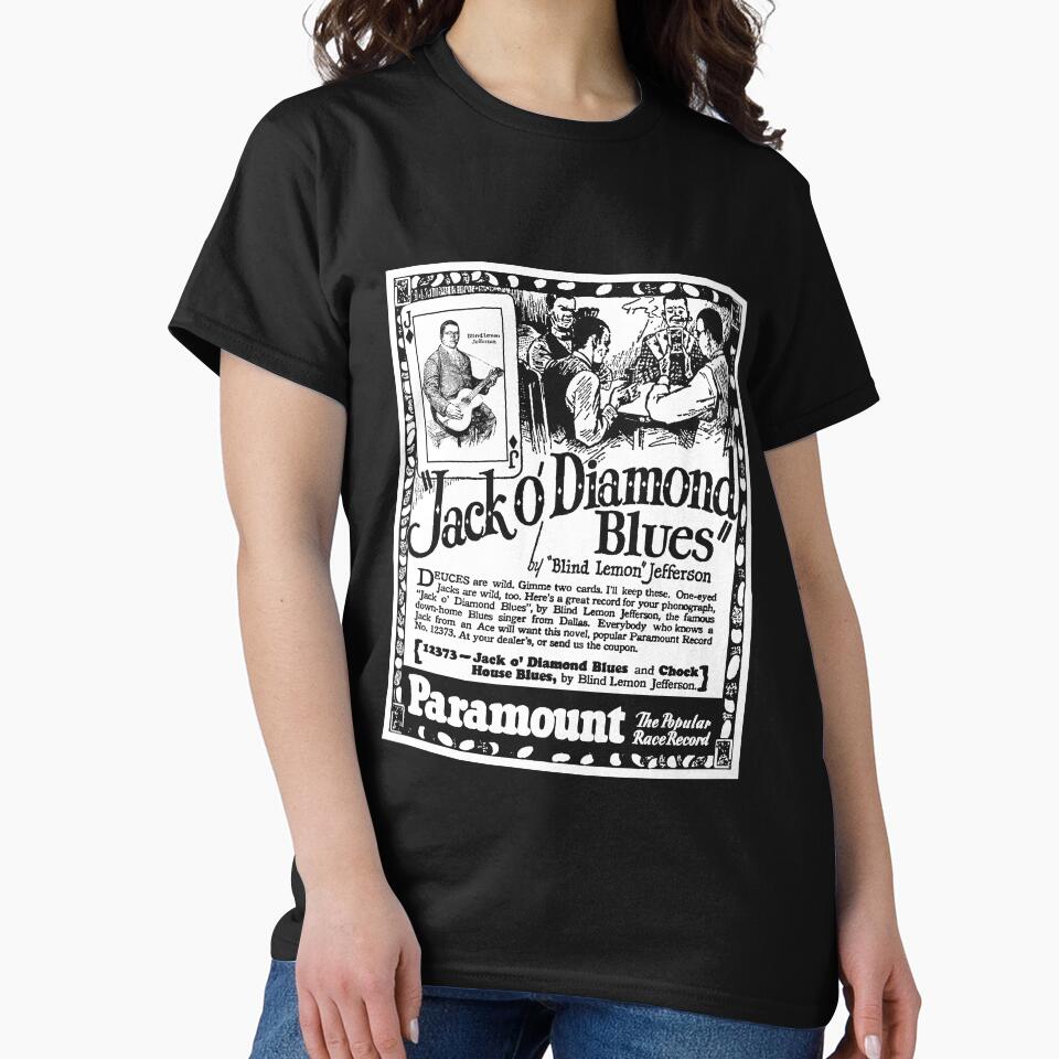 Jack O' Diamonds - Blind Lemon Jefferson : Classic Blues from Paramount Records by GenXTees