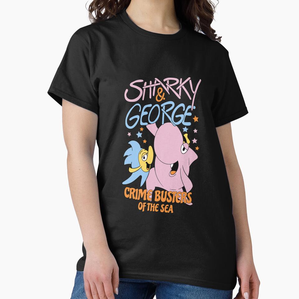 Sharky George Cartoon Graphic Design by stacybattzo