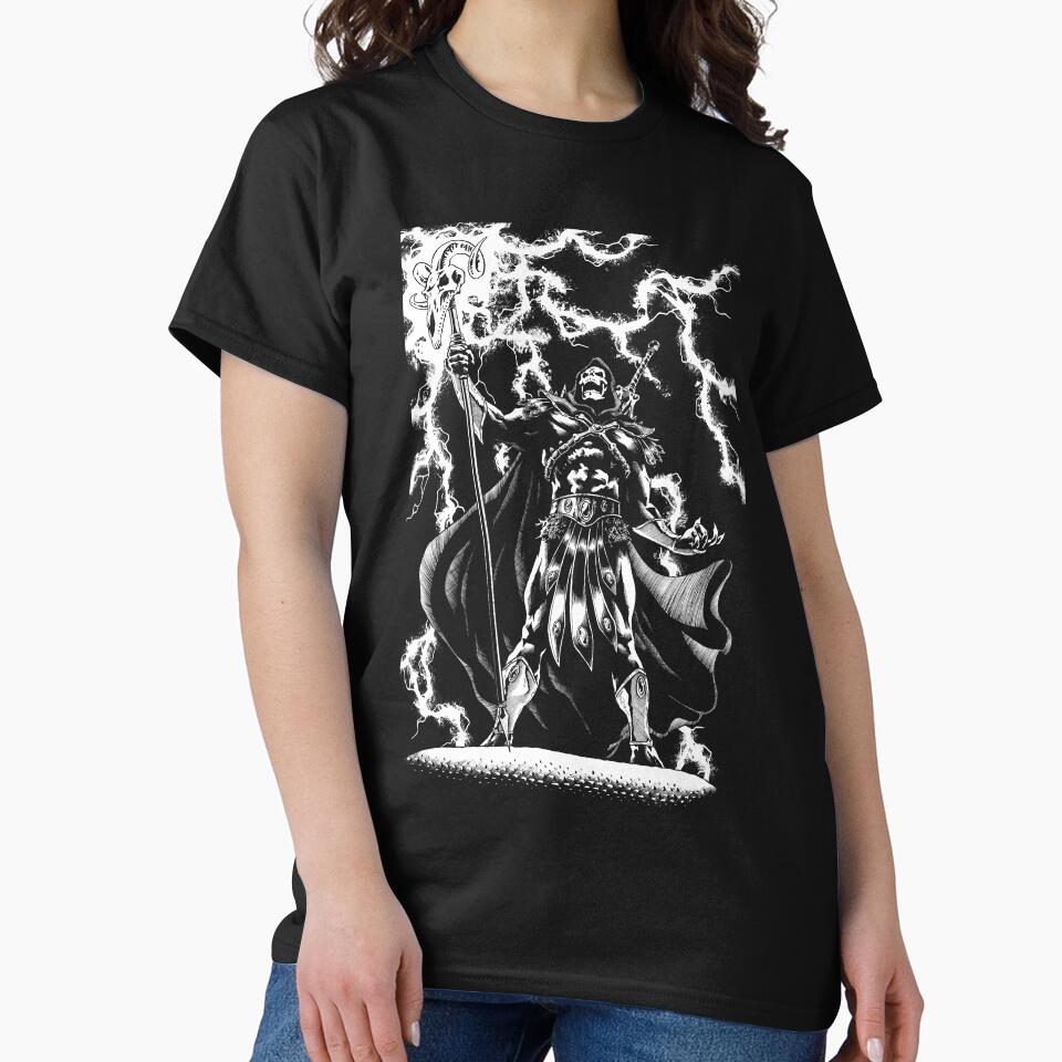 Skeletor black and white GraySkull castle motu he man barbarian 80s cartoons toys heman by JonathanGrimm