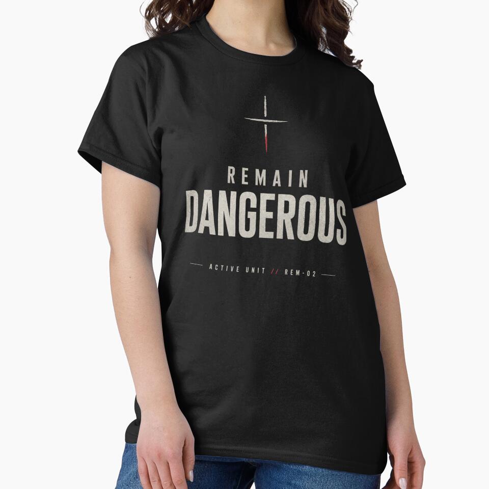 Remain Dangerous: Active Unit – Dark Minimalist Typography by No Excuses Supply