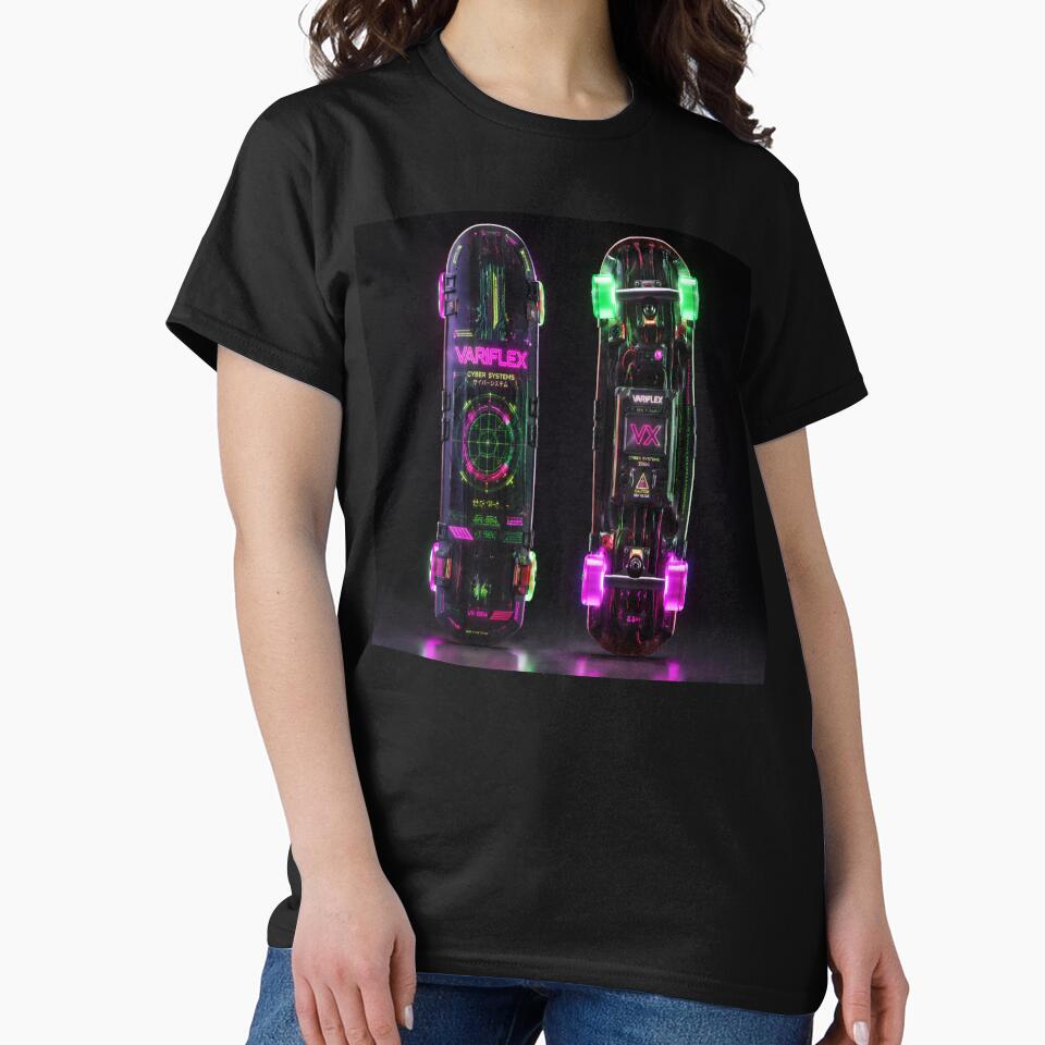 Cyberpunk Skateboard Concept - Front & Back Tech View by JMAVILA ART