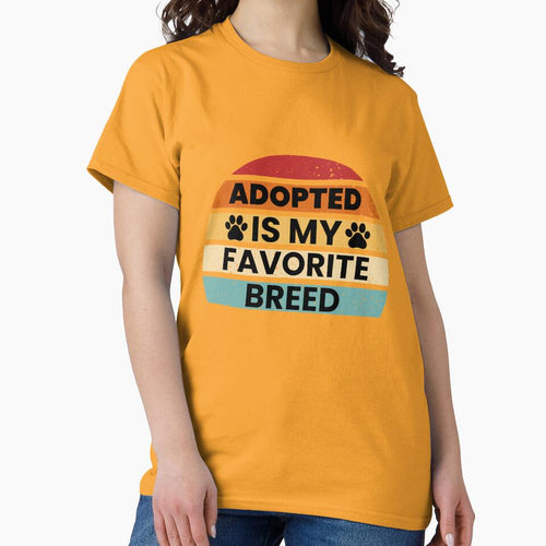 Adopted Is My Favorite Breed, Dog Lover Long Sleeve T-Shirt by SubStudio97